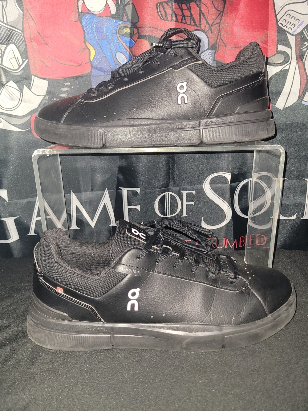 On Roger Advantage Men's Cloudnova Black Casual Sneaker